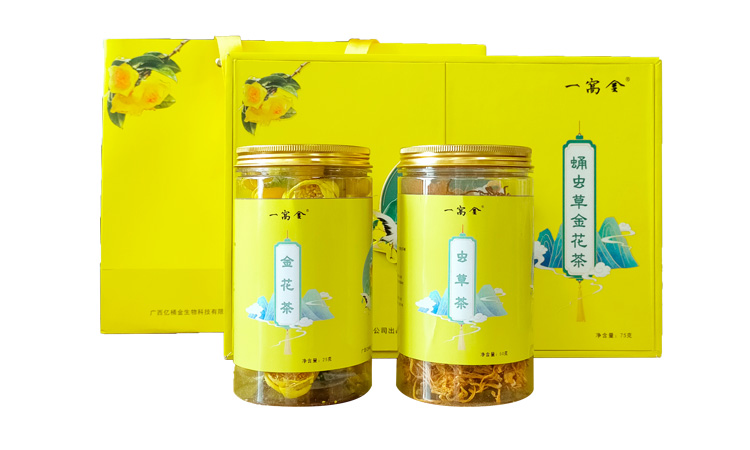 蛹蟲草金花茶禮盒（兩罐裝）